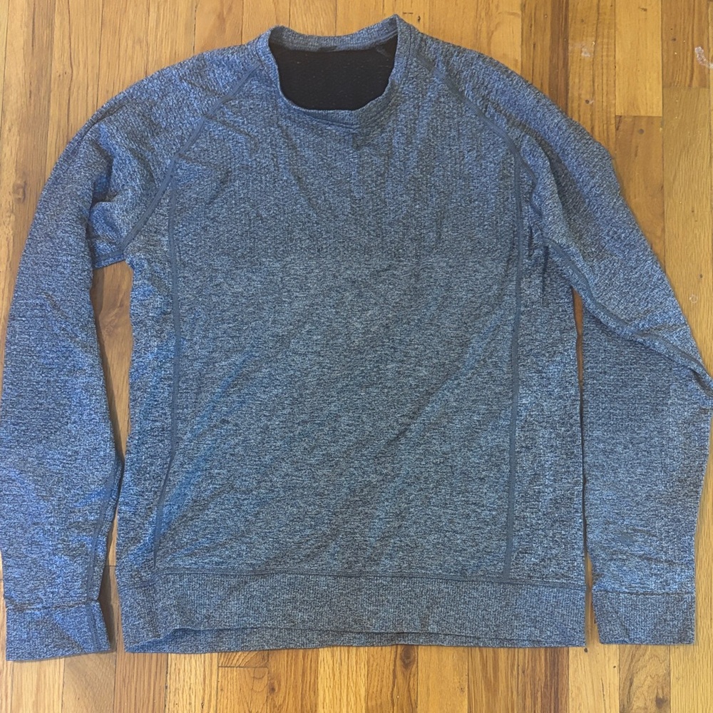 lululemon athletica Heathered Blue Crewneck Sweater